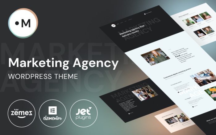 Pazarlama Ajansı - Pazarlama hizmetleri için Web Sitesi Teması WordPress Teması