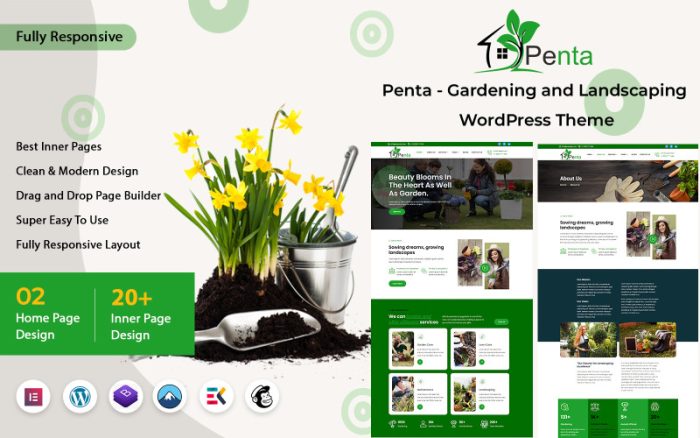 Penta - Bahçe ve Peyzaj WordPress Teması