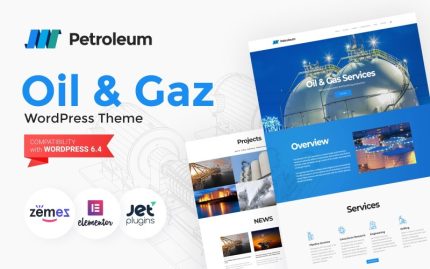 Petrol - Mobil Uyumlu Petrol ve Gaz Şirketi WordPress Teması