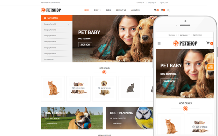 PetShop - Evcil Hayvanlar ve Veterinerler için Modern WooCommerce Teması