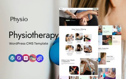 Physio - Fizik Tedavi ve Fizyoterapi Çok Amaçlı WordPress Elementor Teması