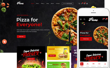Picas - Hızlı Tarifler Woocommerce Restoran Teması