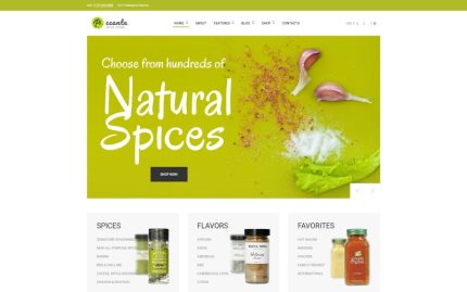 Piccante - Baharat Dükkanı Modern Elementor WooCommerce Teması