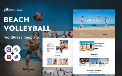 Plaj Topu - Plaj Voleybolu ve Spor Etkinliği WordPress Elementor Teması