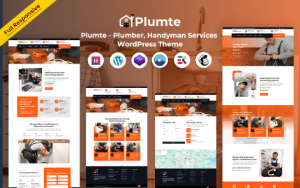 Plumte - Tesisatçı, Tamirci Hizmetleri WordPress Teması