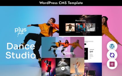 Plusstudio - Dans Stüdyosu Çok Amaçlı Mobil Uyumlu WordPress Teması