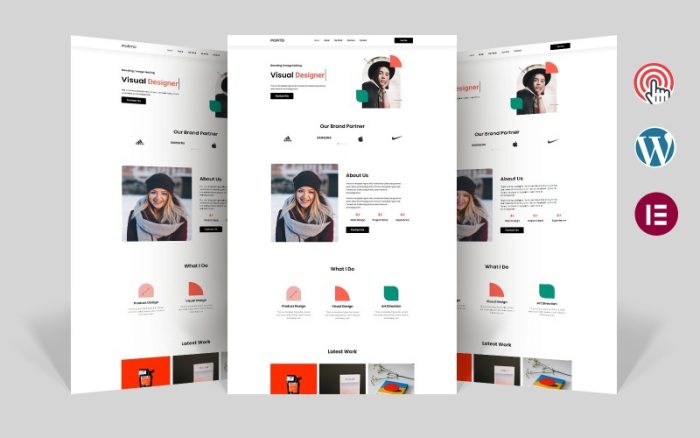 Portd - Yaratıcı Kişisel Portföy Elementor WordPress Teması