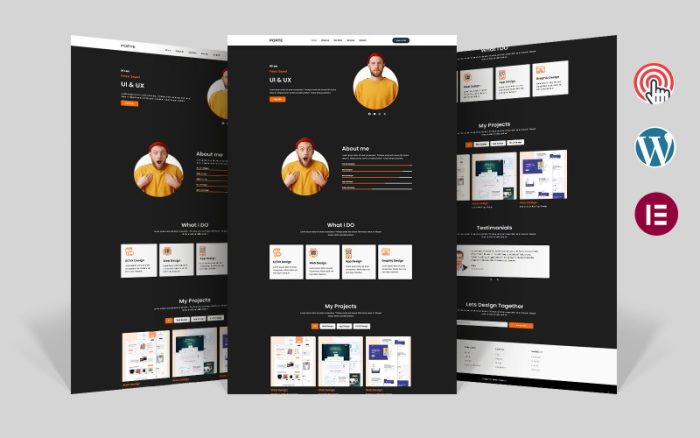Porte - Yaratıcı Kişisel Portföy Elementor WordPress Teması