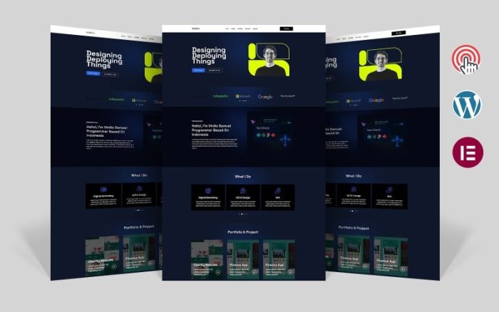 Portj - Yaratıcı Kişisel Portföy Elementor WordPress Teması