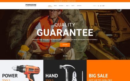 PowerZone - Araçlar Mağazası Elementor WooCommerce Teması