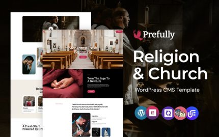 Prefully - Din Ve Kilise WordPress Elementor Teması