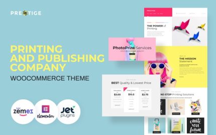 Presstige - Mobil Uyumlu Dijital Baskı Şirketi WordPress Teması