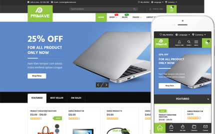 Primave - Çok Amaçlı WooCommerce Teması