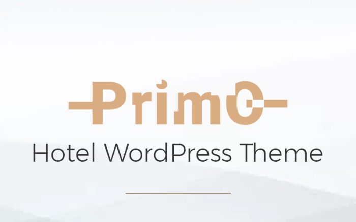 Primo - Otel WordPress Elementor Teması
