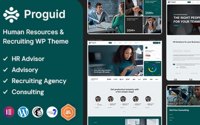 Proguid – İnsan Kaynakları ve İşe Alma WordPress Teması