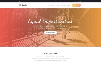 Quidin - Tamamen Mobil Uyumlu Charity WordPress Teması