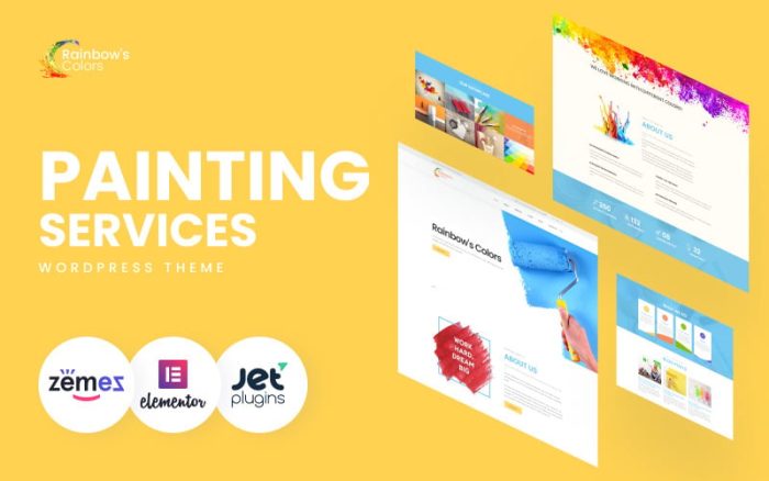 Rainbow's Colors - Mobil Uyumlu Resim Şirketi WordPress Teması