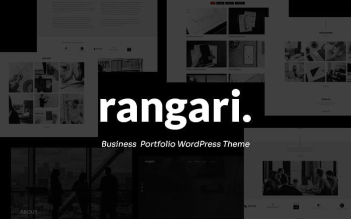 Rangari - İş Portföyü WordPress Teması