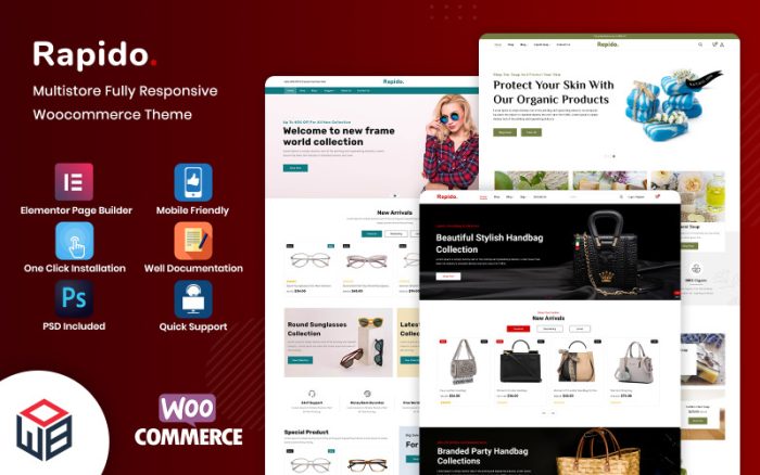 Rapido - Çoklu Doğum Moda Aksesuarları WooCommerce Teması