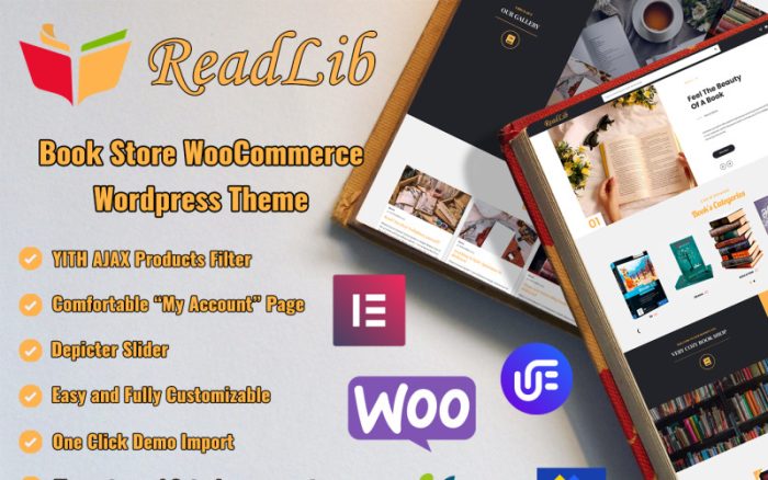 ReadLib - Modern Kitapçı WooCommerce Teması