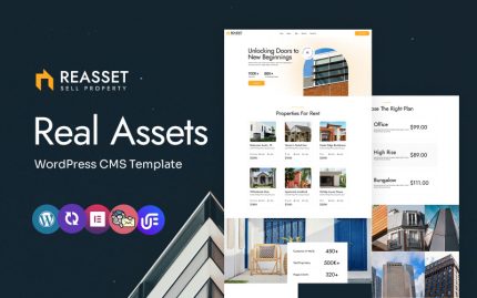 Reasset - Emlak ve Emlak Bayisi Çok Amaçlı WordPress Elementor Teması