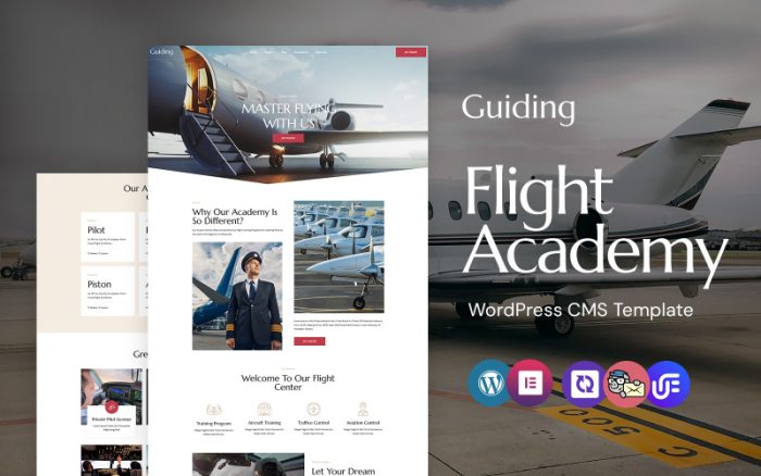 Rehberlik - Uçuş Okulu Ve Özel Havayolu WordPress Elementor Teması