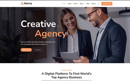 Rency - Yaratıcı Ajans WordPress Teması