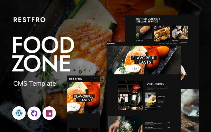 Restfro - Restfro – Restoran ve Yemek Çok Amaçlı Mobil Uyumlu WordPress Teması