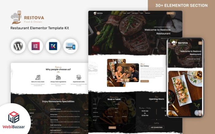 Restova - Fast Food & Restaurant Mobil Uyumlu Wordpress Teması