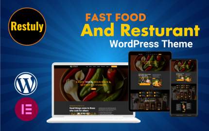Restuly Fast Food Ve Resturant Tam Mobil Uyumlu Wordpress Teması
