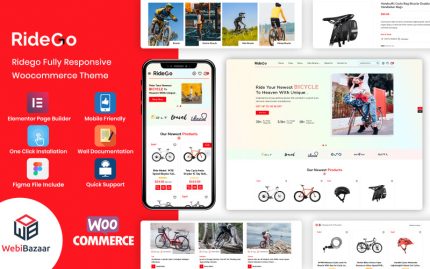 RideGo - Bisiklet ve Motosiklet Modern Elementor WordPress Teması