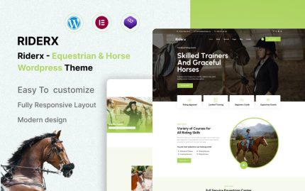 Riderx - Binicilik ve At Binme Kulübü WordPress Teması