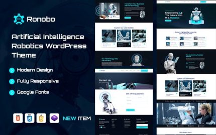 Ronobo – AI Robotik ve Teknoloji WordPress Teması