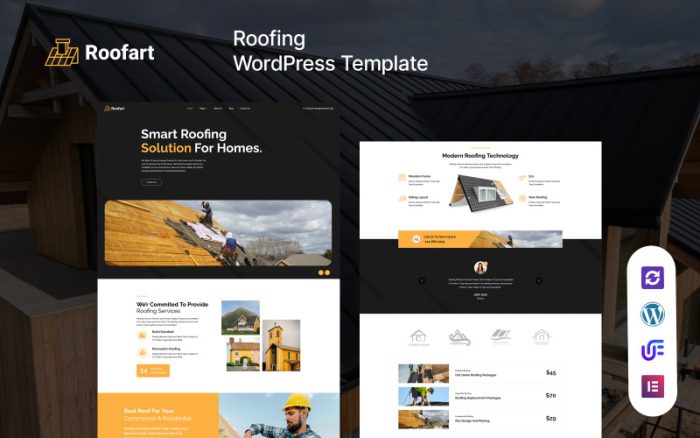 Roofart - Roofing Company Responsive WordPress Teması