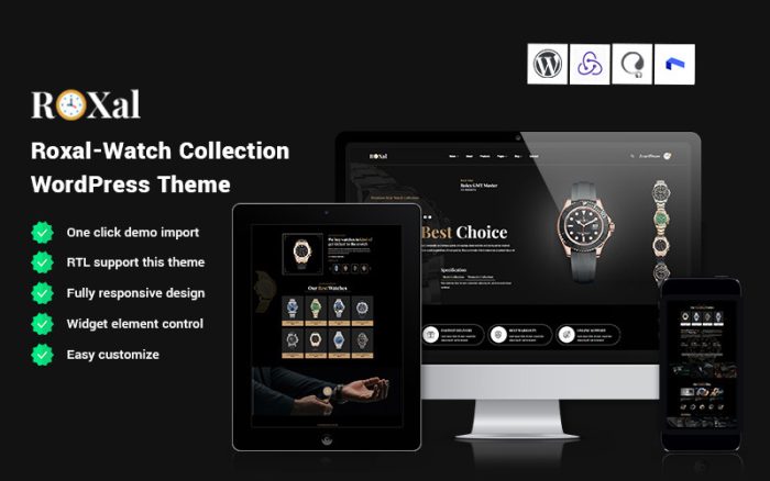 Roxal - Saat Koleksiyonu WordPress Teması
