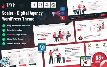 Scaler - Dijital Ajans WordPress Teması