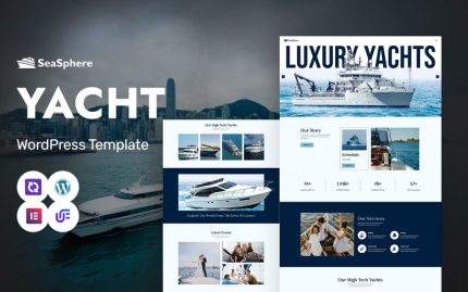 Seasphere - Lüks Yat Kiralama ve Hizmetler WordPress Elementor Teması