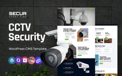 Secur - CCTV Ve Güvenlik Hizmeti Çok Amaçlı WordPress Elementor Teması