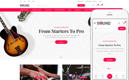 Ses - Ses Ekipmanları ve Müzik Aletleri WooCommerce Teması