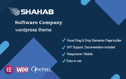 Shahab - Yazılım Şirketi Mobil Uyumlu WordPress Teması