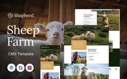 Shapherd - Sheep Farm Çok Amaçlı Mobil Uyumlu WordPress Teması