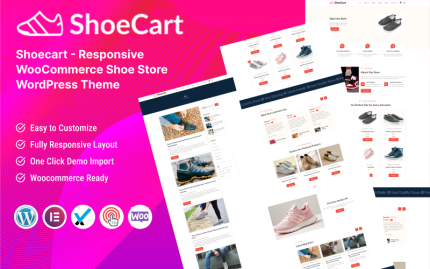 ShoeCart - Mobil Uyumlu WooCommerce Ayakkabı Mağazası WordPress Teması