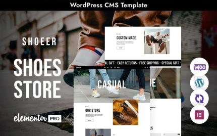 Shoeer - Ayakkabı Mağazası Çok Amaçlı Mobil Uyumlu WordPress Teması