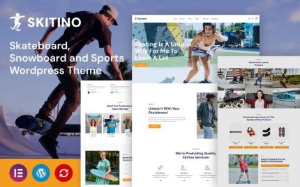 Skitino - Kaykay, Snowboard ve Spor WordPress Temaları