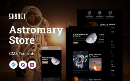 Skynet - Astronomi mağazası Çok Amaçlı Mobil Uyumlu WordPress Teması