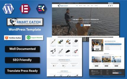 Smart Catch - Balıkçılık Ekipmanları Modern Elementor WooCommerce Teması
