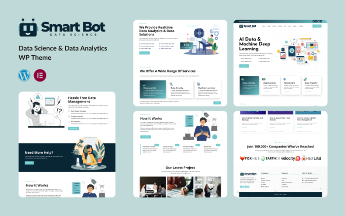 SmartBot - Çok Amaçlı Veri Görselleştirme Hizmetleri WordPress Teması