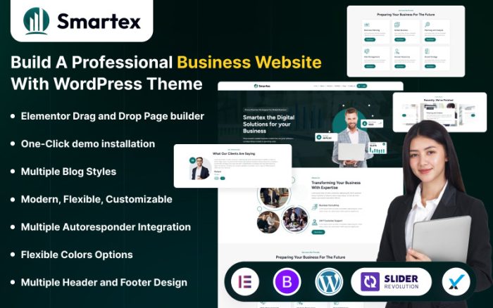 Smartex - İş WordPress Teması