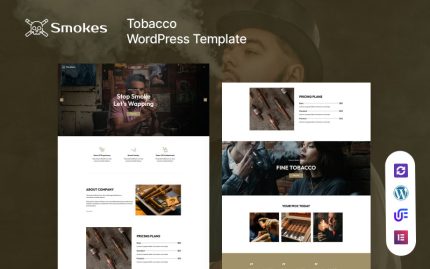 Smokes - Tütün ve Puro WordPress Teması
