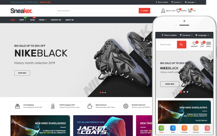 Sneaker - Ayakkabı Mağazaları WooCommerce Teması